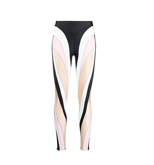 Black/Pink/Powder Multicolor Spiral Legging