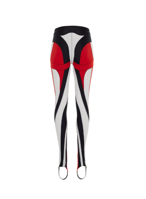 Black/Red/Snow Multicolor Spiral Legging