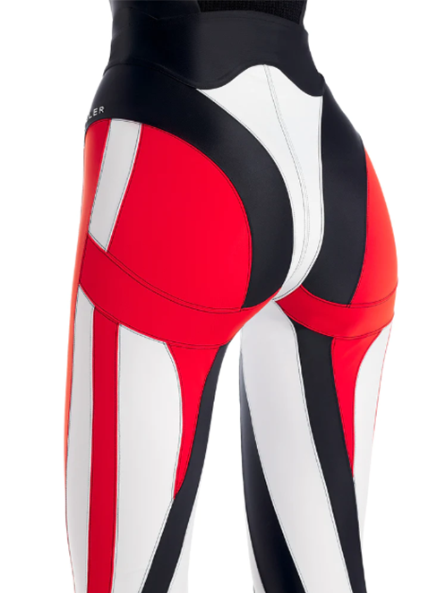 Black/Red/Snow Multicolor Spiral Legging
