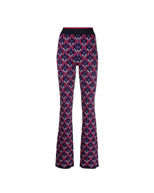 Jacquard Paco Purple Red Pantalon