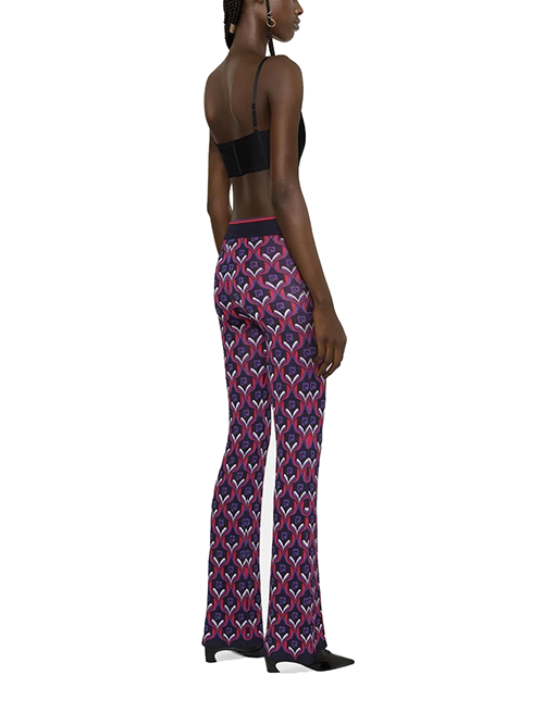 Jacquard Paco Purple Red Pantalon