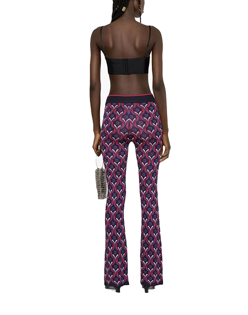 Jacquard Paco Purple Red Pantalon