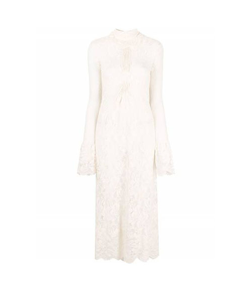Ivory Long Robe Dress
