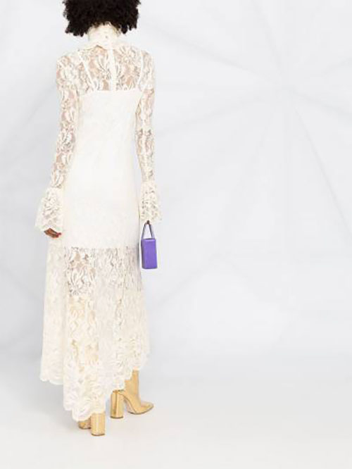 Ivory Long Robe Dress
