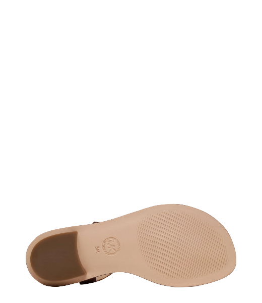 Mallory Thong Luggage Leather Flat Sandal
