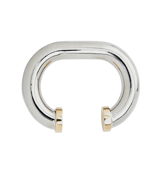 Silver XL Link Cuff Manchette