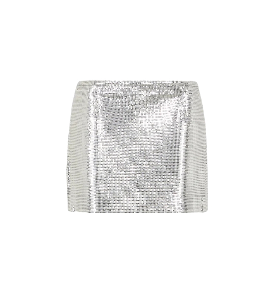 Silver Jupe Mini Skirt