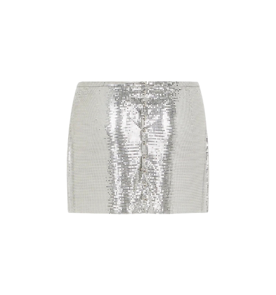Silver Jupe Mini Skirt