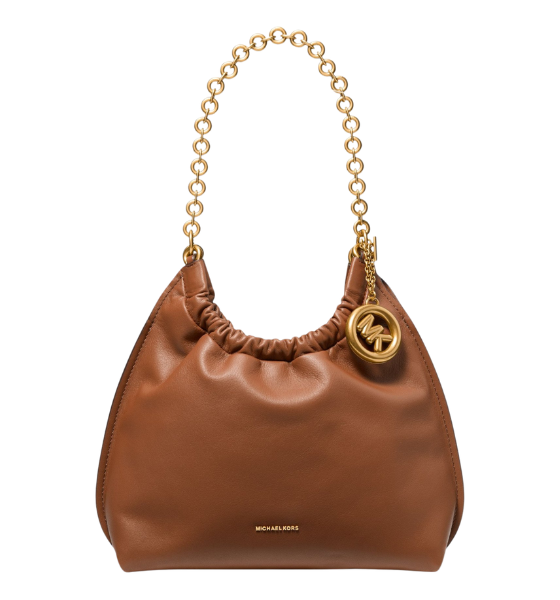 Brown Leather Indie Md Cinch Pouchette Bag