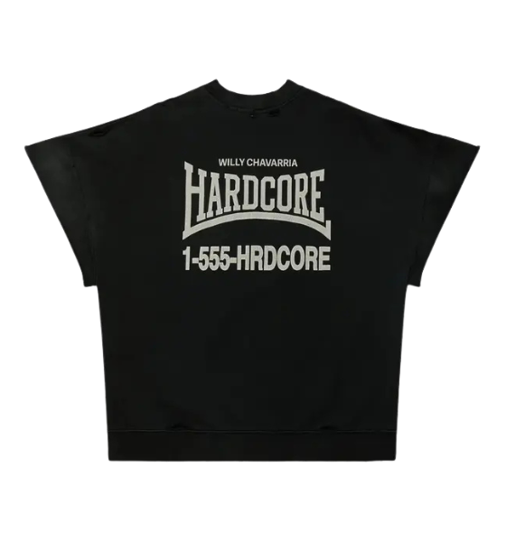 Black Hardcore Muscle Tee