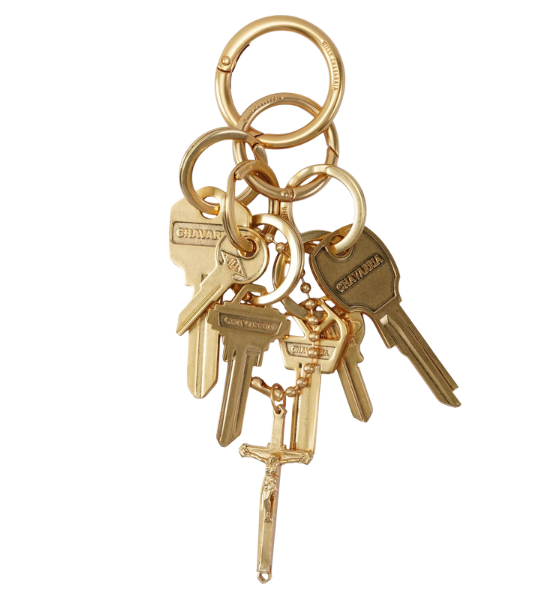Gold  Staff Key Fobs Keyring