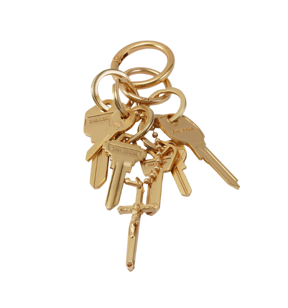 Gold  Staff Key Fobs Keyring