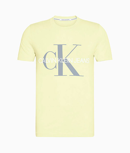 CALVIN KLEIN VEGETABLE DYE MONOGRAMM SLIM TEE