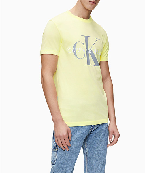 CALVIN KLEIN VEGETABLE DYE MONOGRAMM SLIM TEE