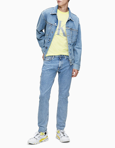 CALVIN KLEIN VEGETABLE DYE MONOGRAMM SLIM TEE
