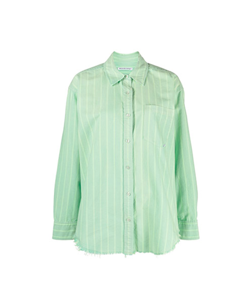 Boyfriend Shirt With Raw Hem