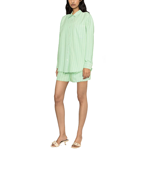 Boyfriend Shirt With Raw Hem