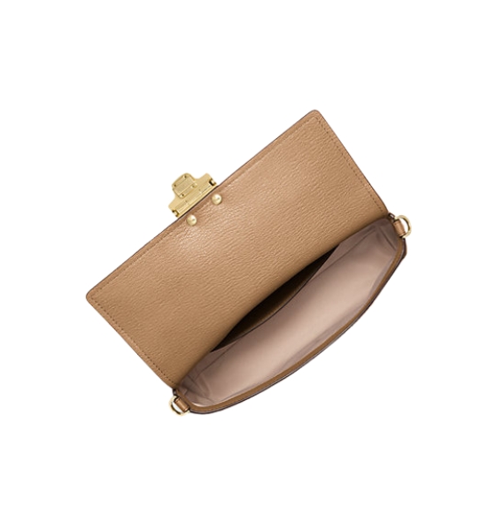 Mid Conv Luggage Leather Pouchette Xbody