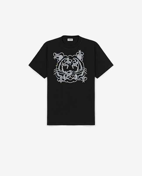 'Bee a Tiger' Oversize Black T-shirt