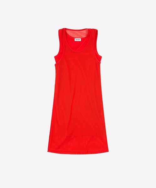 Mesh Tanktop Red Dress