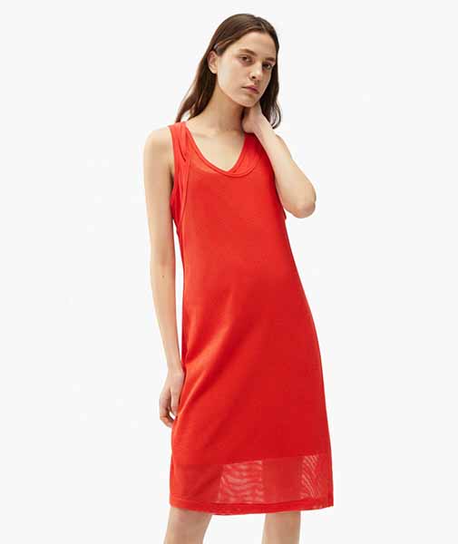 Mesh Tanktop Red Dress