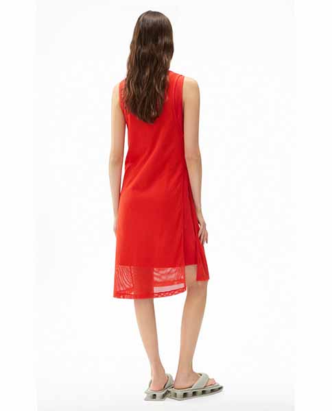 Mesh Tanktop Red Dress