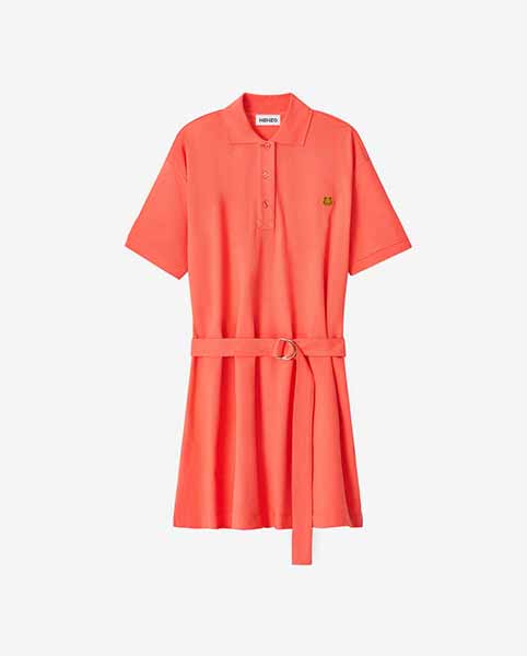 Tiger Crest Medium Orange Polo Dress