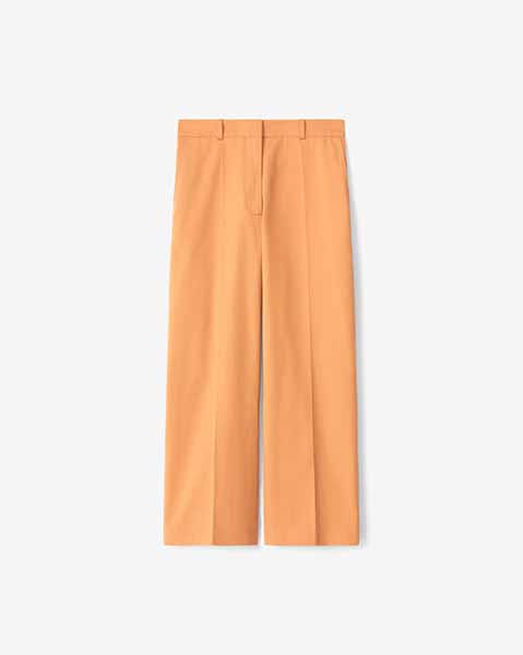 Cropped Orange Trousers