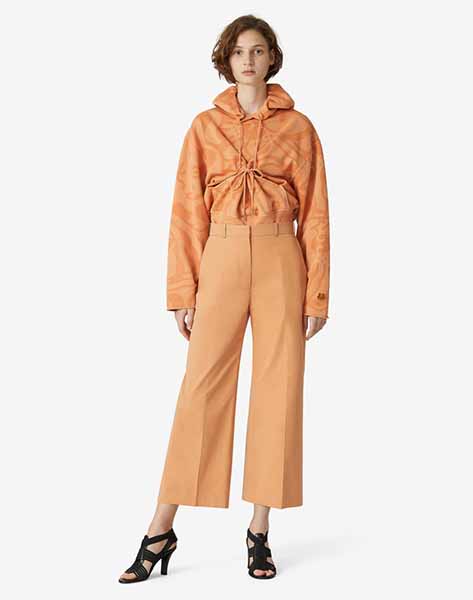 Cropped Orange Trousers