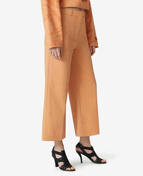 Cropped Orange Trousers