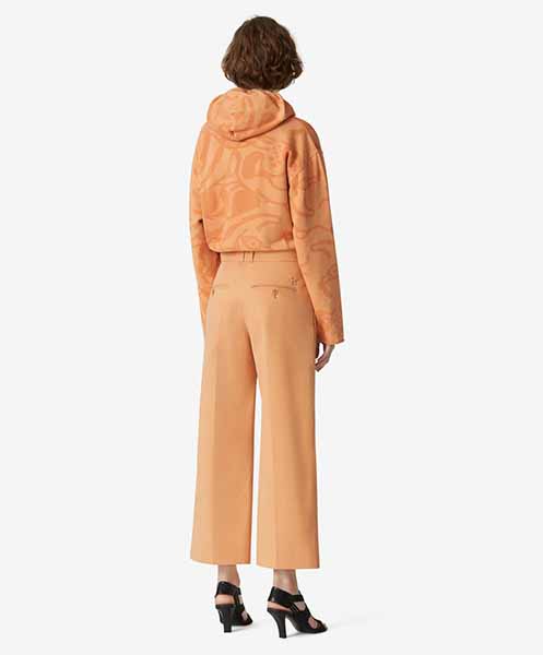 Cropped Orange Trousers