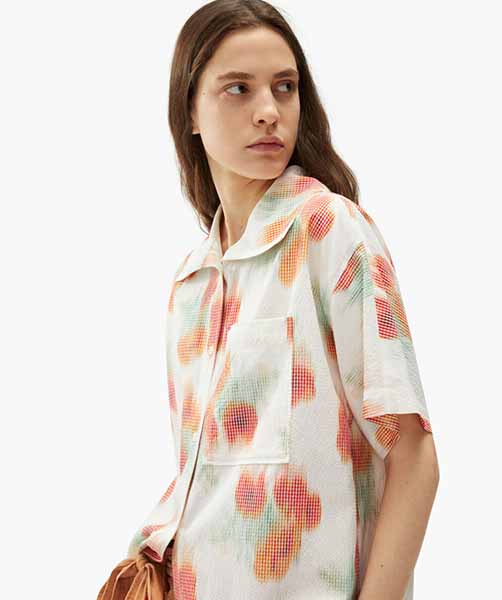 Coquelicot Orange Boxy Shirt