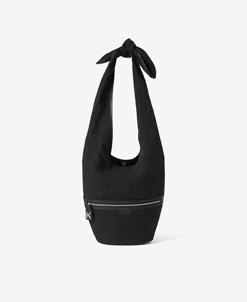 Fordable Large Black Bucket Bag