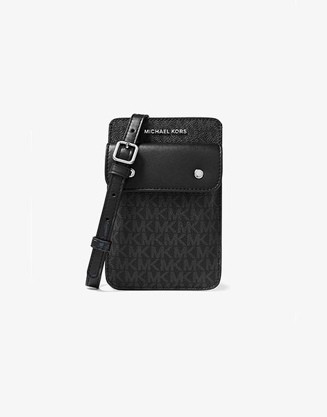 Black Logo Crossbody Bag