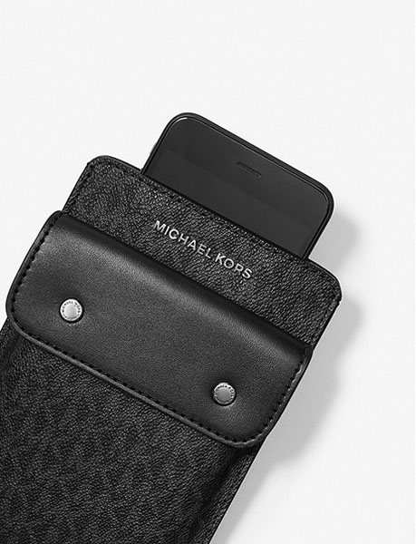 Black Logo Crossbody Bag