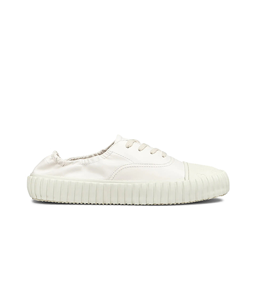 White Leather Logo Sneaker