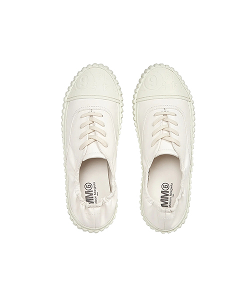 White Leather Logo Sneaker