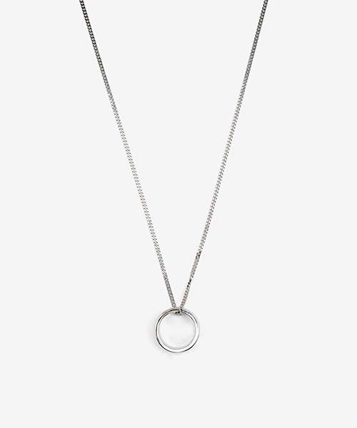 Logo Ring Pendant Necklace
