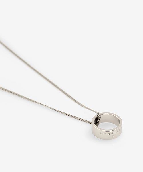 Logo Ring Pendant Necklace