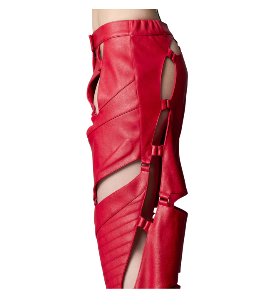 Red Biker Floating Pants