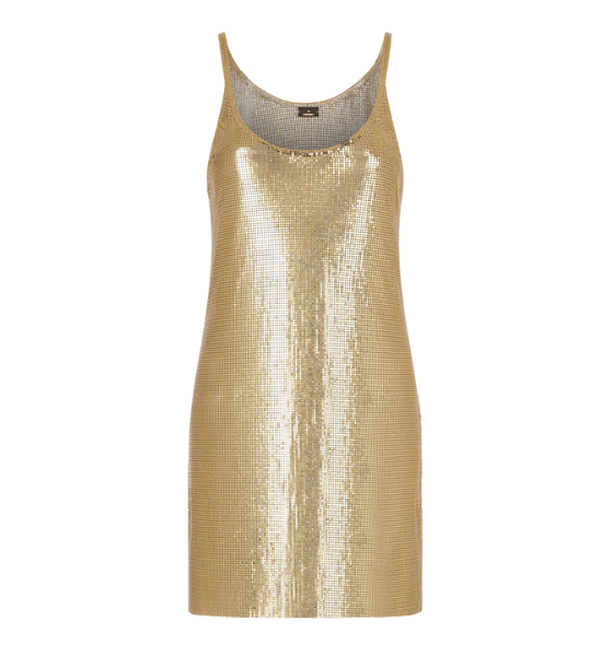 New Gold Robe Short Dress
