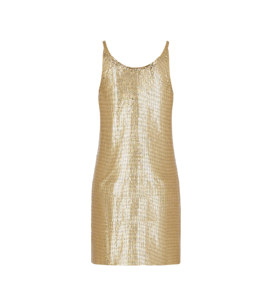 New Gold Robe Short Dress