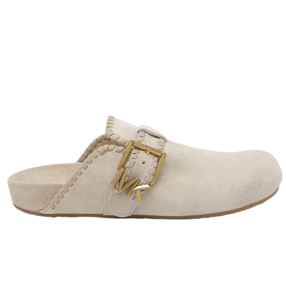 Khaki Suede Leather Greer Mule