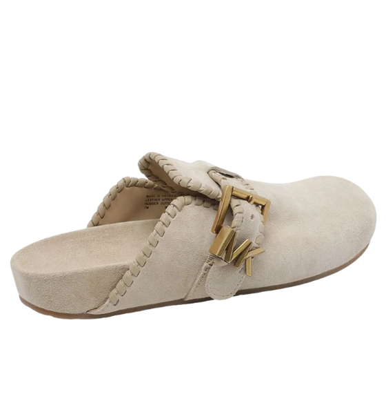 Khaki Suede Leather Greer Mule