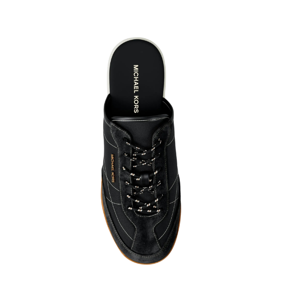 Black Suede Leather Nolan Mule