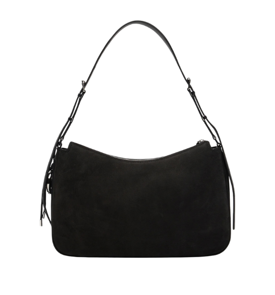 Black Nolita Leather Medium Tz Conv Shoulder Bag