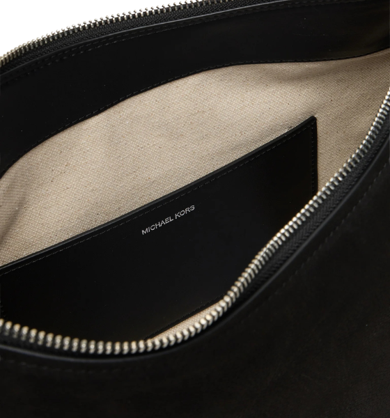 Black Nolita Leather Medium Tz Conv Shoulder Bag