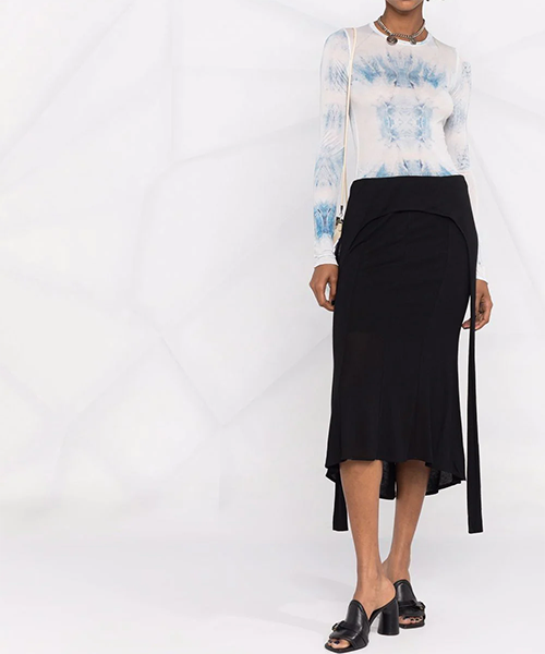 Basalt Black Layered Skirt