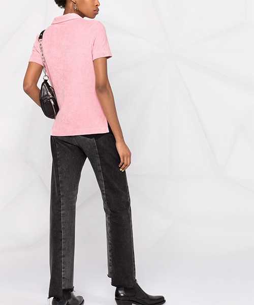 Pink Towel Terry Polo