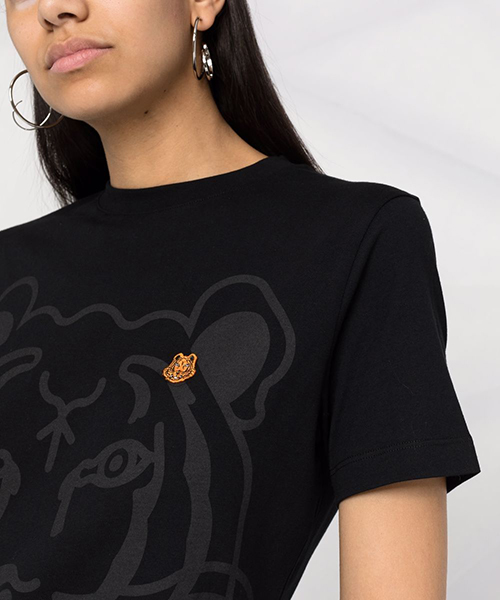K-Tiger Loose-fitting Black T-shirt